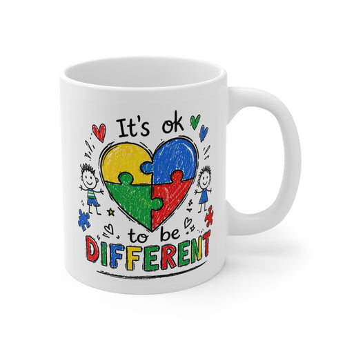 It's Ok To Be Different Puzzle Heart